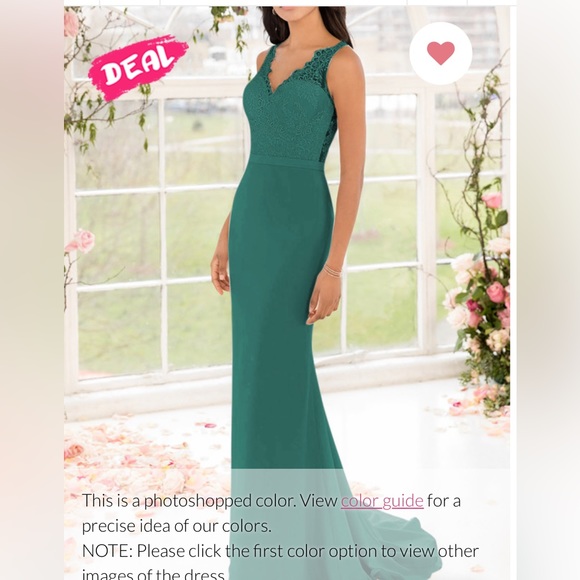 For Him and For Her Hunter Green Dress - Picture 1 of 3